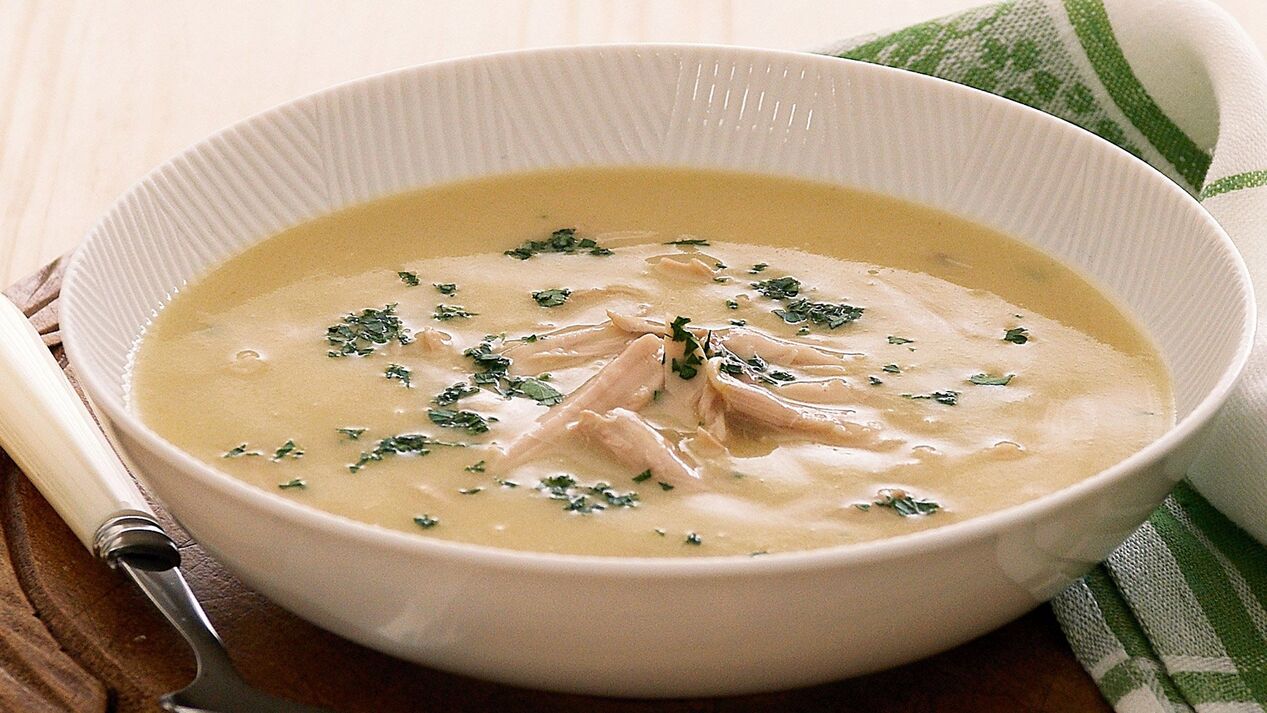 Soupe à la crème d'oeufs
